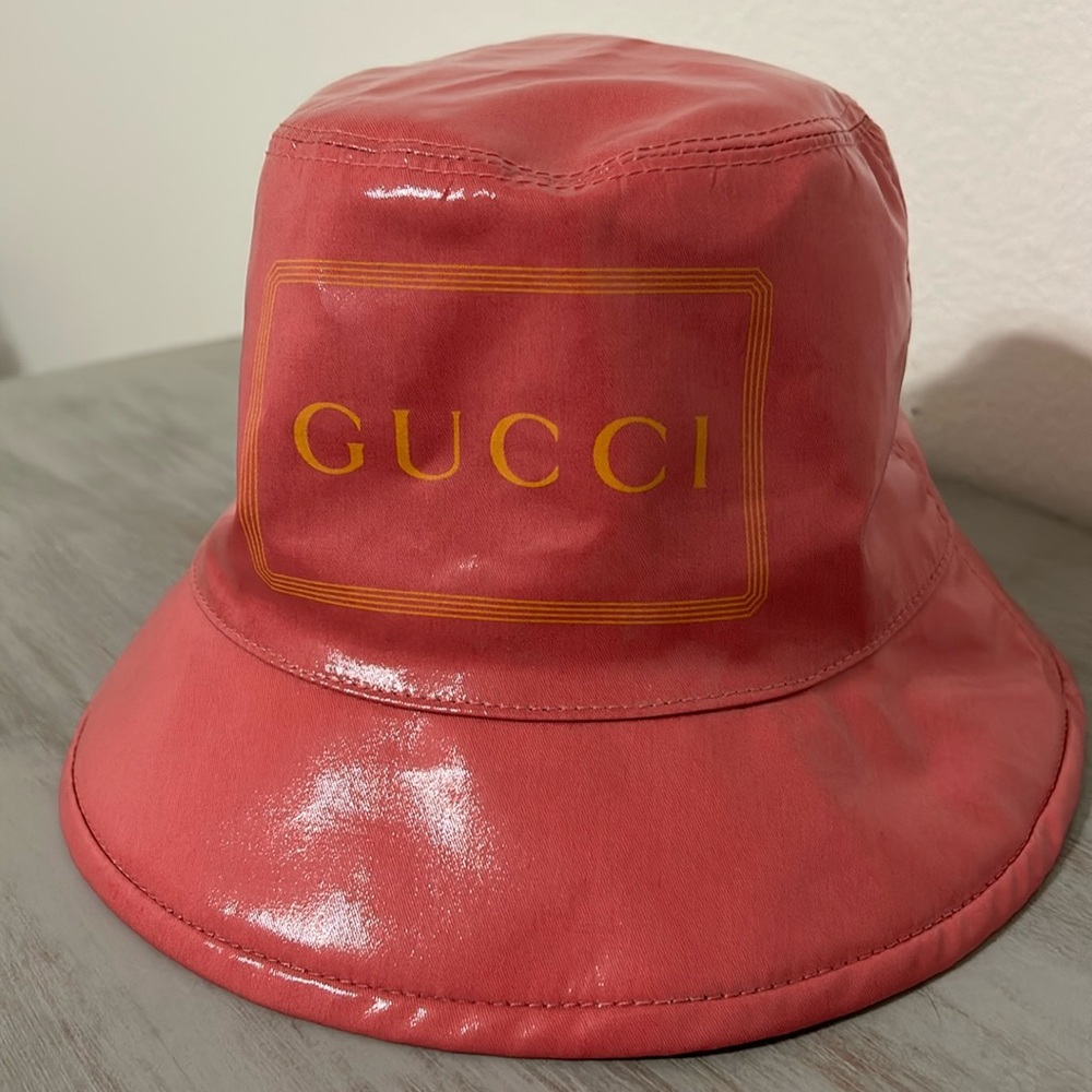 Pink Gucci Bucket Hat